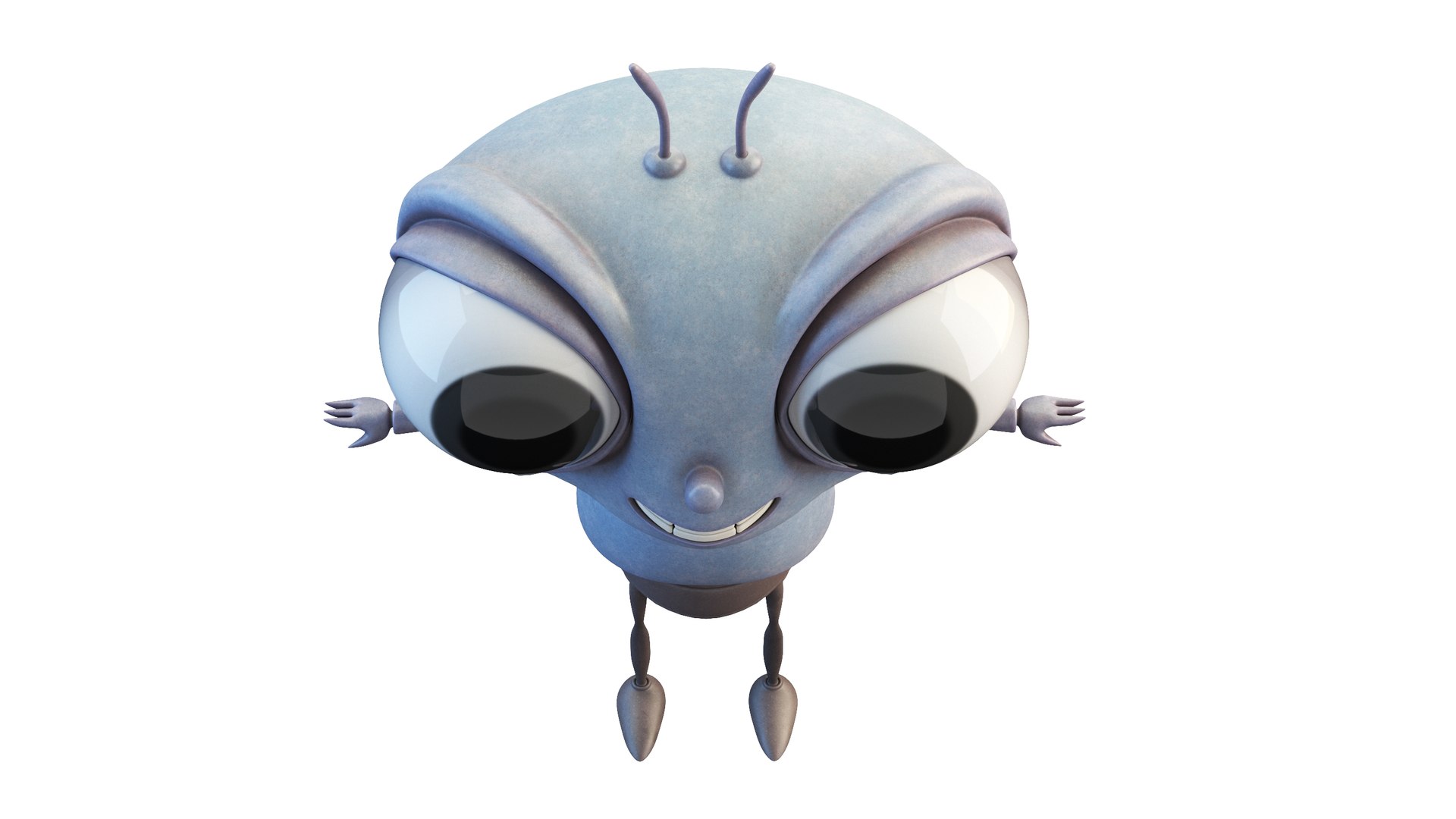 Cartoon Fly Character 3D - TurboSquid 2070248