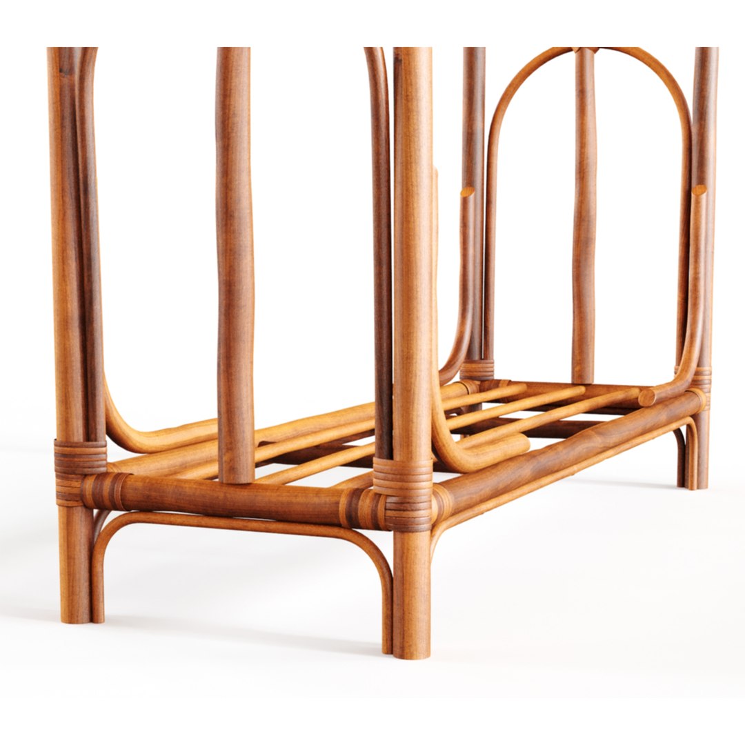 3D Model Bamboo Clothes Rack - TurboSquid 1905842