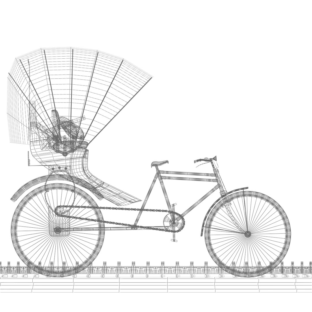 Chinese Rickshaw 3D Model - TurboSquid 1570041