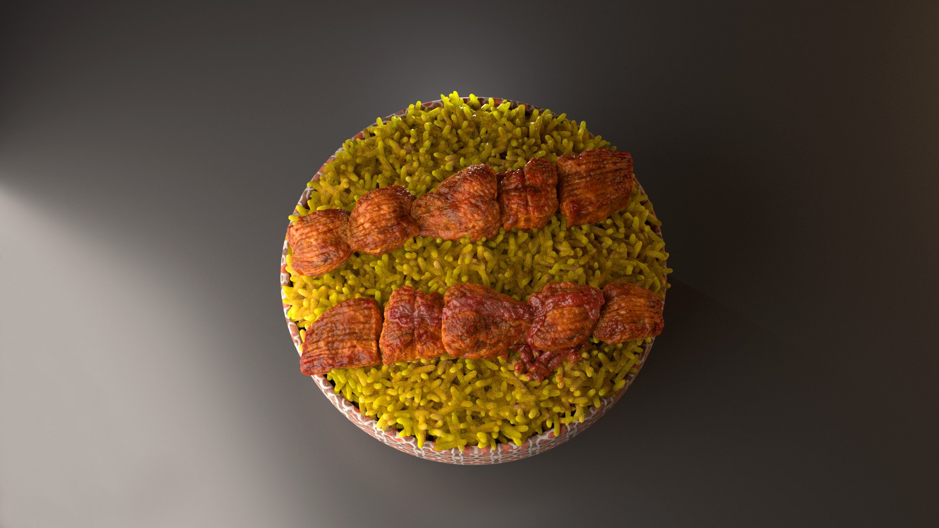 3D Chicken And Rice - TurboSquid 2297593
