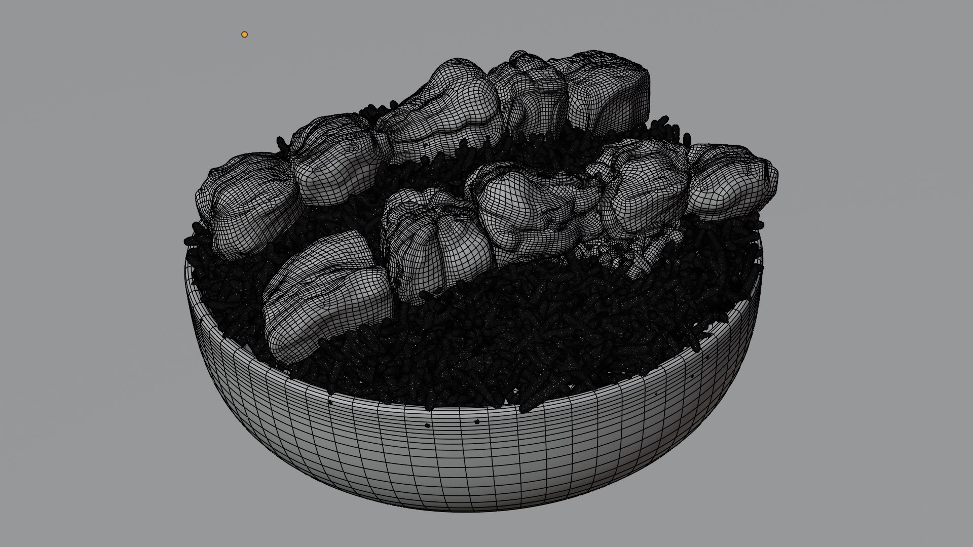 3D Chicken And Rice - TurboSquid 2297593