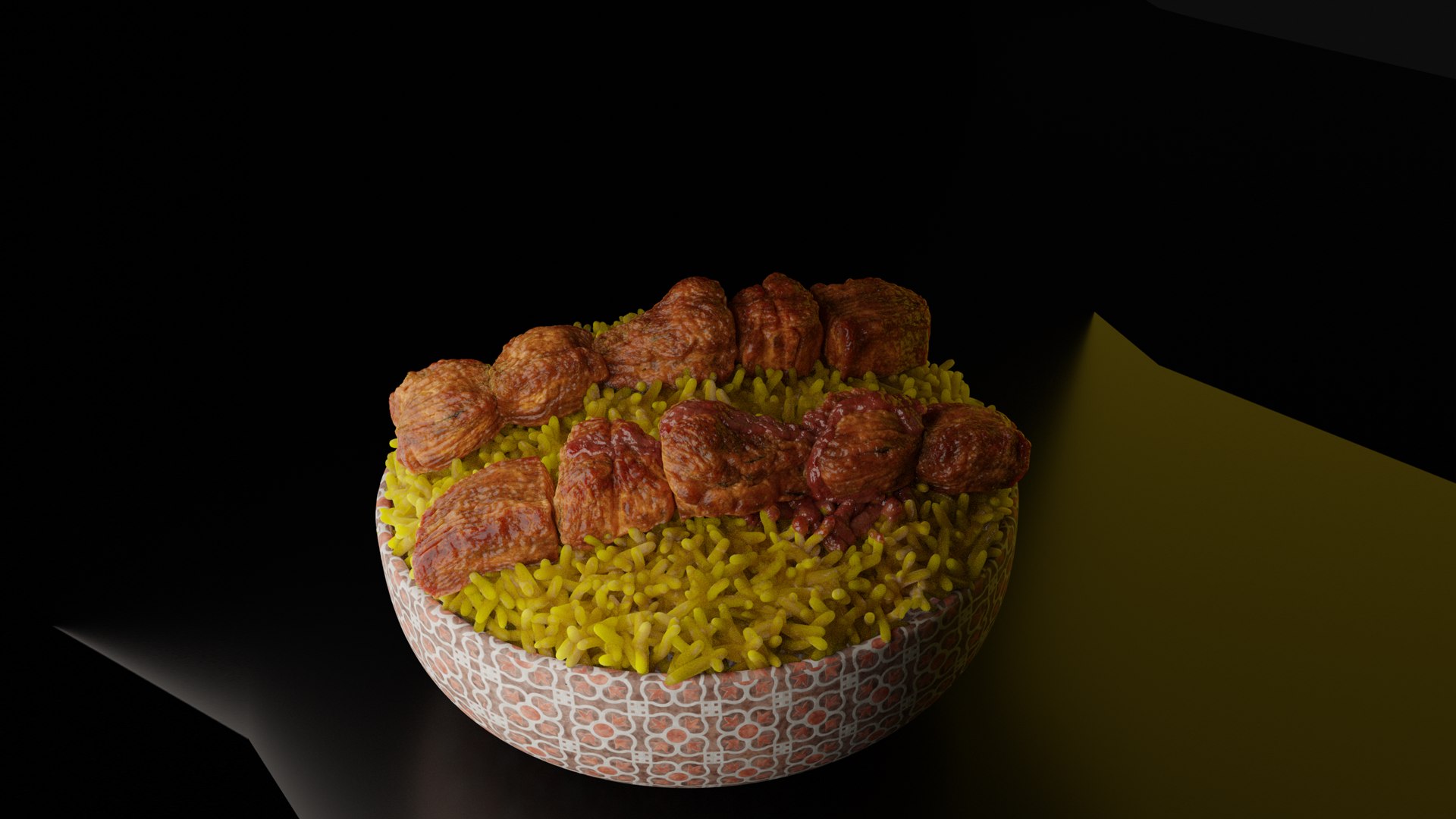 3D Chicken And Rice - TurboSquid 2297593