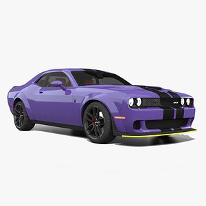 3D Dodge Challenger SRT Hellcat model