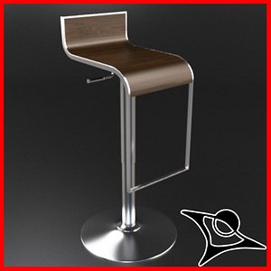 bar chair 3d model