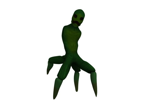 3d model creeper rigged