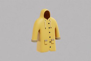 Raincoat Cartoon 3D