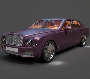 3D Bentley Mulsanne Flagship Saloon - Hyper-Realistic Executive Car model