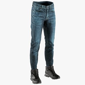 realistic men s pants 3D model