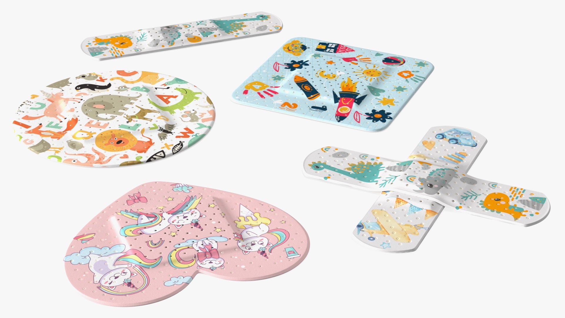 3D Model Band Aids Set For Kids - TurboSquid 1935092