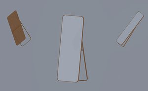 Standing Mirror 3D model