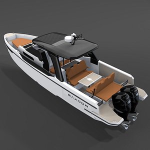 3D Saxdor 320 GTO Luxury Motor Yacht 3D