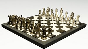 chess board 3D model