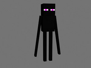 Minecraft EnderMan Rigged 3D Model 3D Model $29 - .max - Free3D