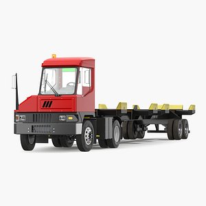 Terminal Tractor with Semi Trailer