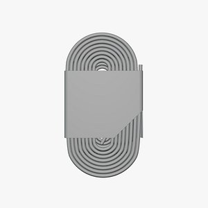Basic Cable Label - Geometry Only No Textures No Materials 3D model