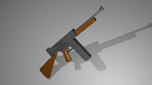 Low Poly Thompson 3D model