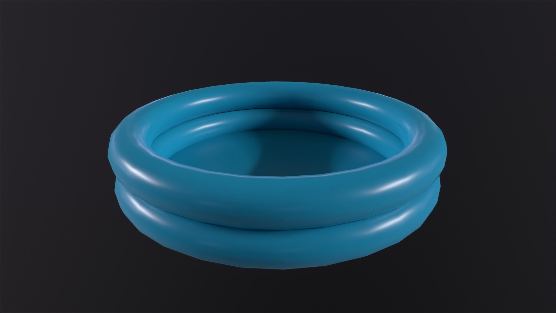 Inflatable Two Ring Pool 3D - TurboSquid 2150069
