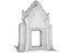 3D model Gate Red Temple  16K