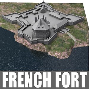 french fort 3d model