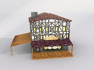 medieval tavern 3d model