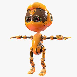 3D YellowRobot model