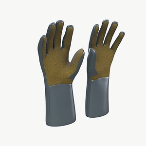 heat-resistant gloves 3D model