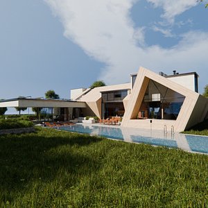 2026 Modern Modular House 12 for Blender Eevee and Cycles
