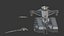 Pacchetto di robot da guerra fantascientifici Vol. 1 - Modello 3D low-poly