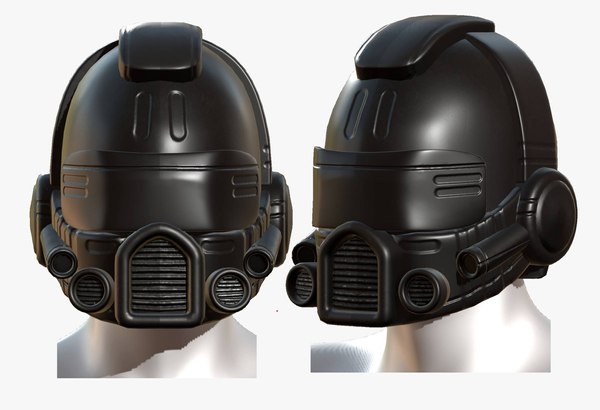 3D gas mask helmet model