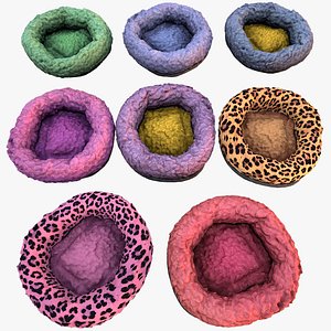 Pet Bed Pillow for Rodents Hamster Rats Zoo Furniture 3D