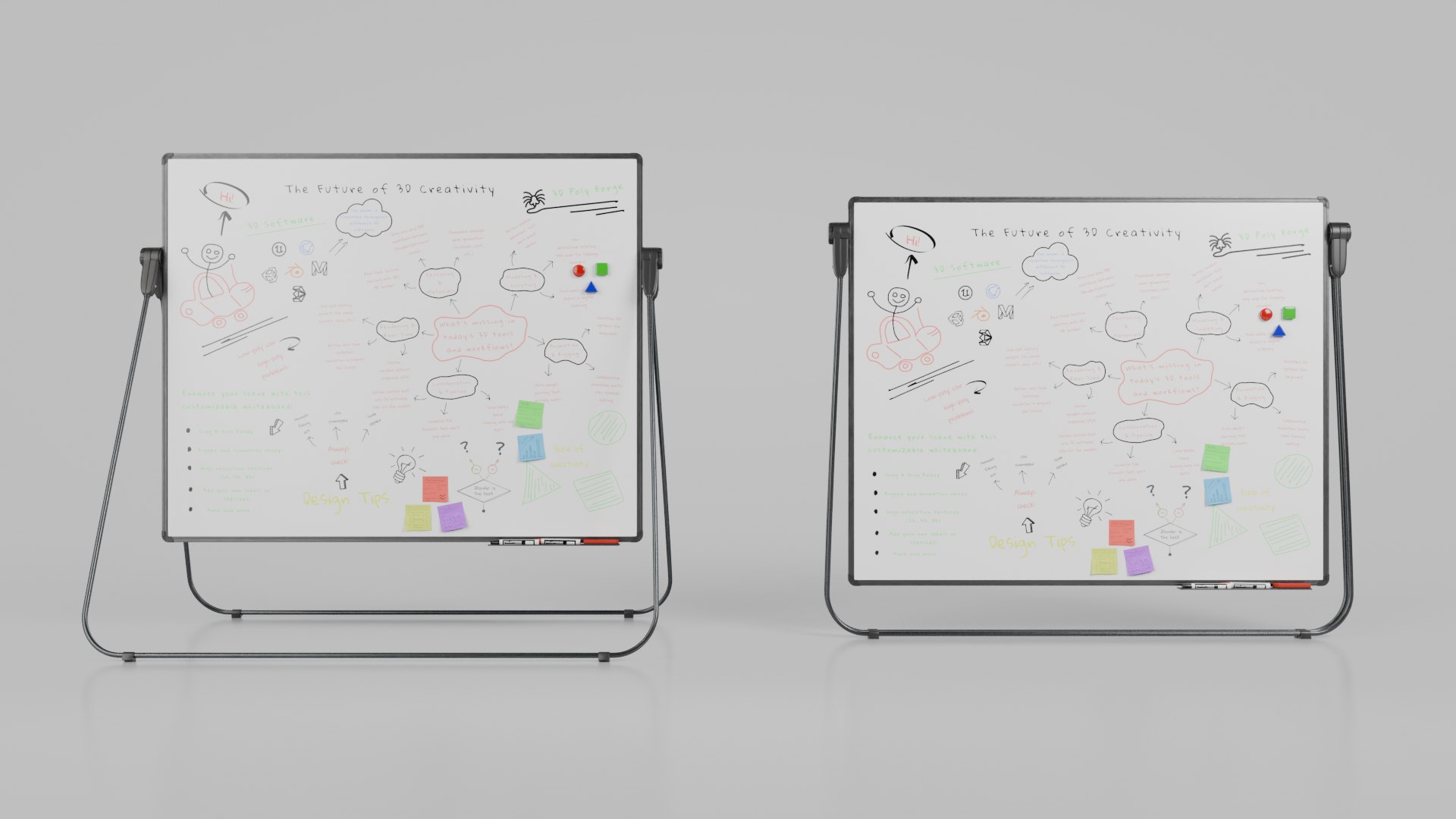 Customizable U-Stand Whiteboard Rectangular Writing Board 3D https://p.turbosquid.com/ts-thumb/in/RGUt5T/9R/r_8/png/1746568160/1920x1080/fit_q87/2624ae0f10d0a90b3597bcd4c414aec03350b8a7/r_8.jpg