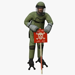 3d model of lightweight demining ensemble