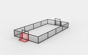 sided soccer 3D model 3D model