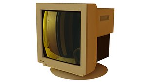 Old Pc monitor 3D model