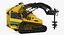 Vermeer S450TX Skid Steer con taladro de barreno sucio Aparejado