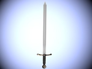 3d model templar sword