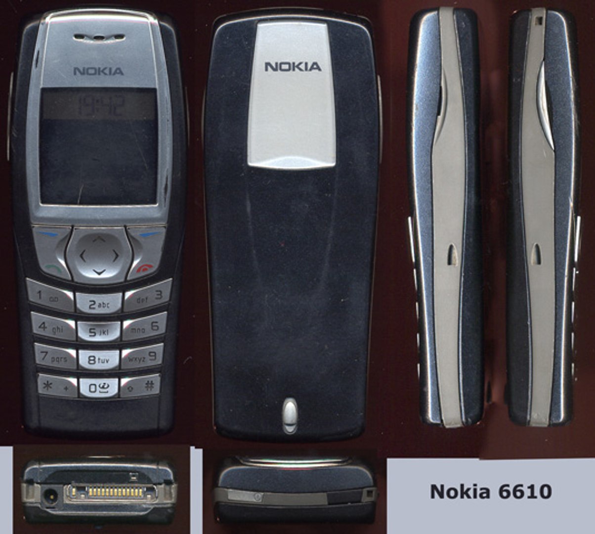 nokia 6610 mobile phone 3d model