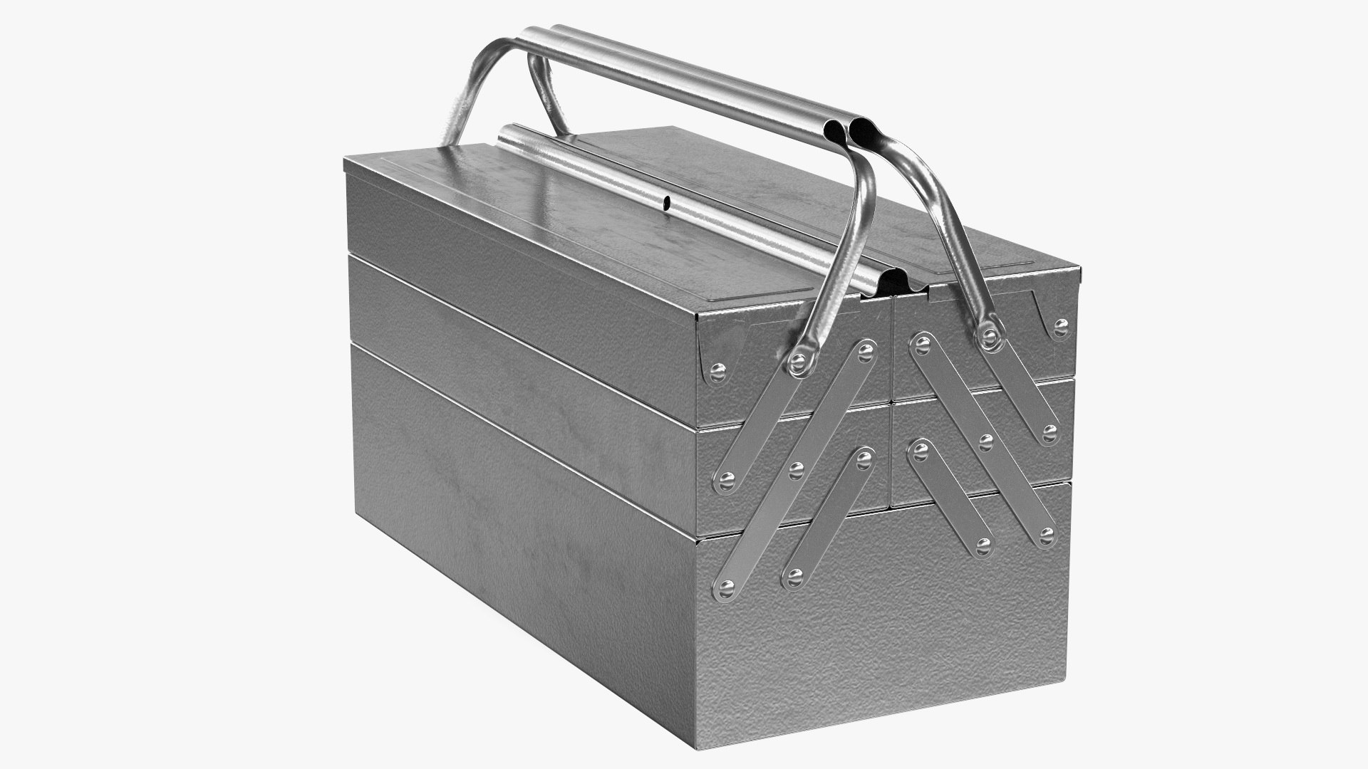 Heavy Duty Metal Cantilever Toolbox 3D model preview