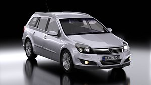 3D Opel Astra H Caravan 2008 model