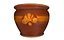 Braun-Gelbe Vase