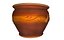 Braun-Gelbe Vase