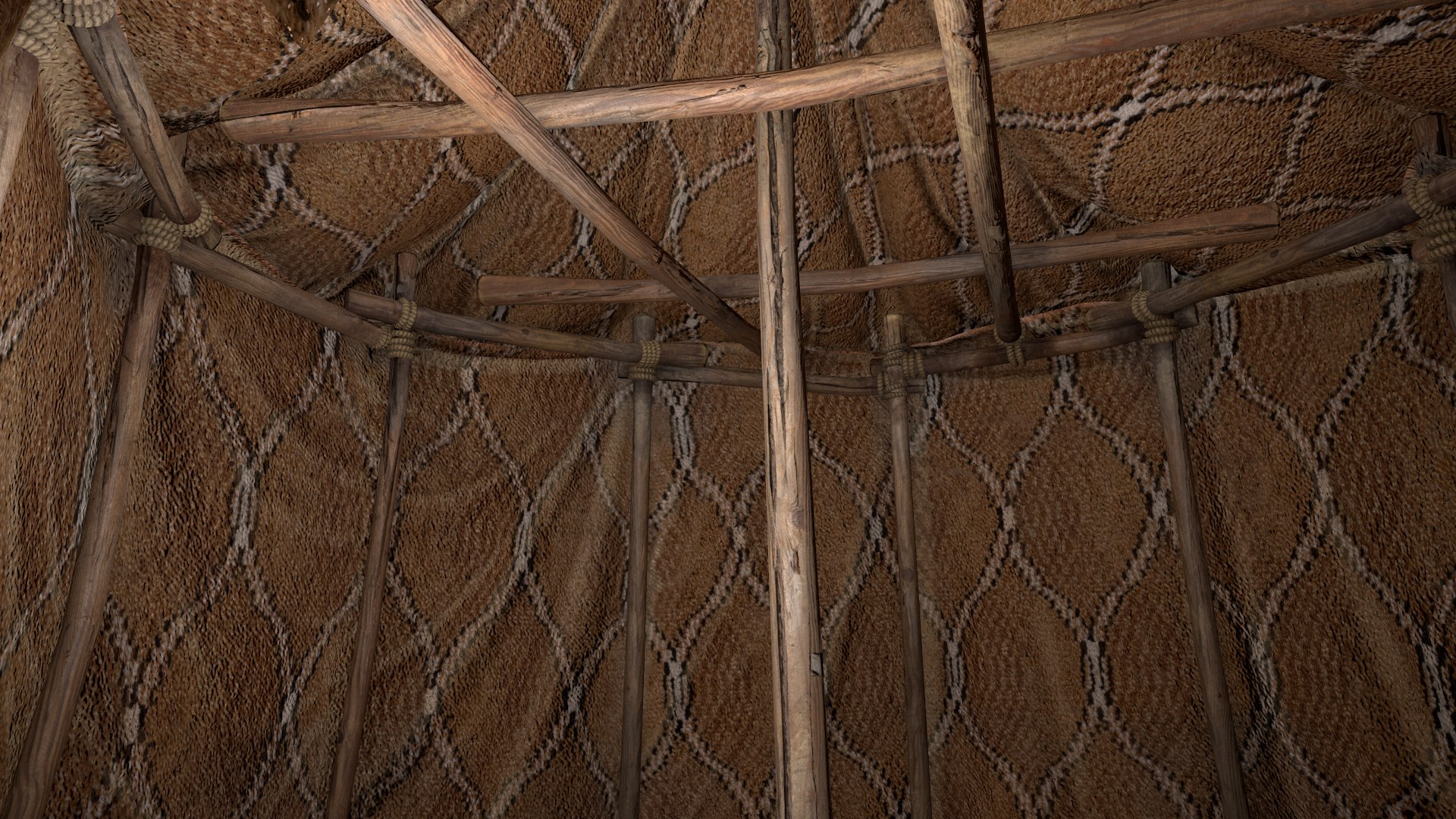 Market Stalls Cylindrical Tent 3D - TurboSquid 1899364