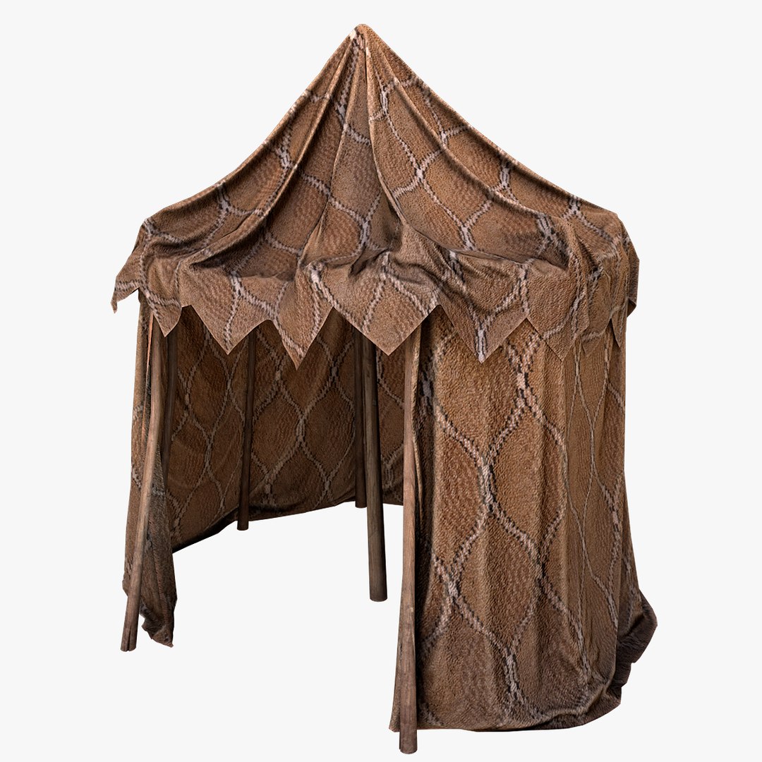 Market Stalls Cylindrical Tent 3D - TurboSquid 1899364