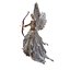 Christmas Angel Archer Statue - Golden  White Holiday Decoration