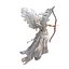 Christmas Angel Archer Statue - Golden  White Holiday Decoration