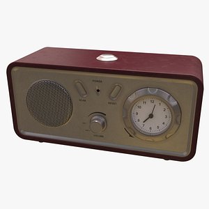 3D model RADIO CLOCK OLD