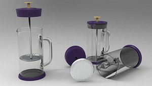 3D model frenchpress