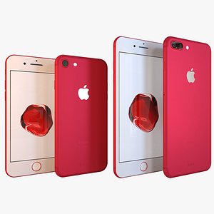 apple iphone7 7 red 3D model