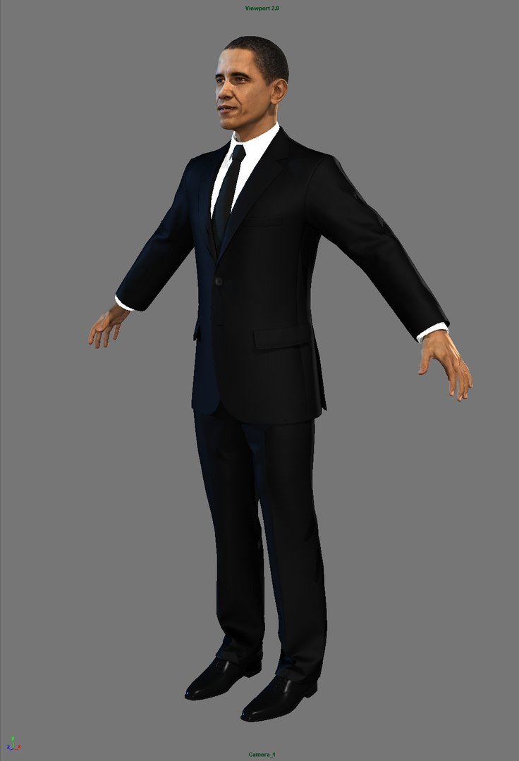 barack obama 3d max