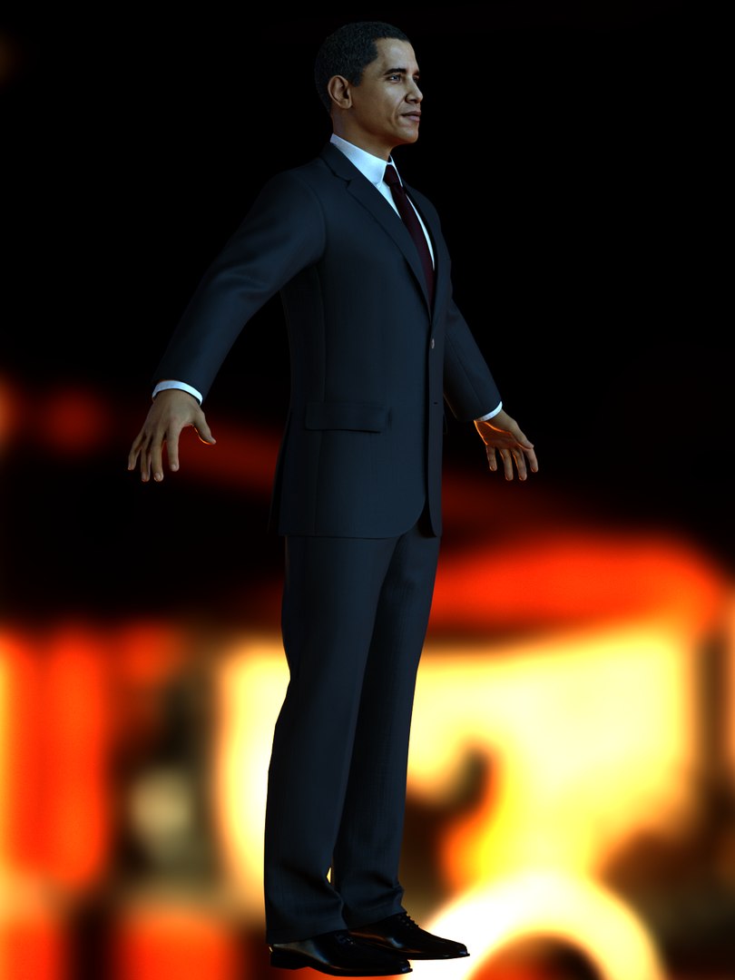 Barack Obama 3d Max